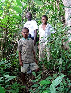 Mr. Rabary Desir&eacute; and village boys